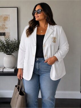 Lauren Ralph Lauren Blazer with Gold Embriodery